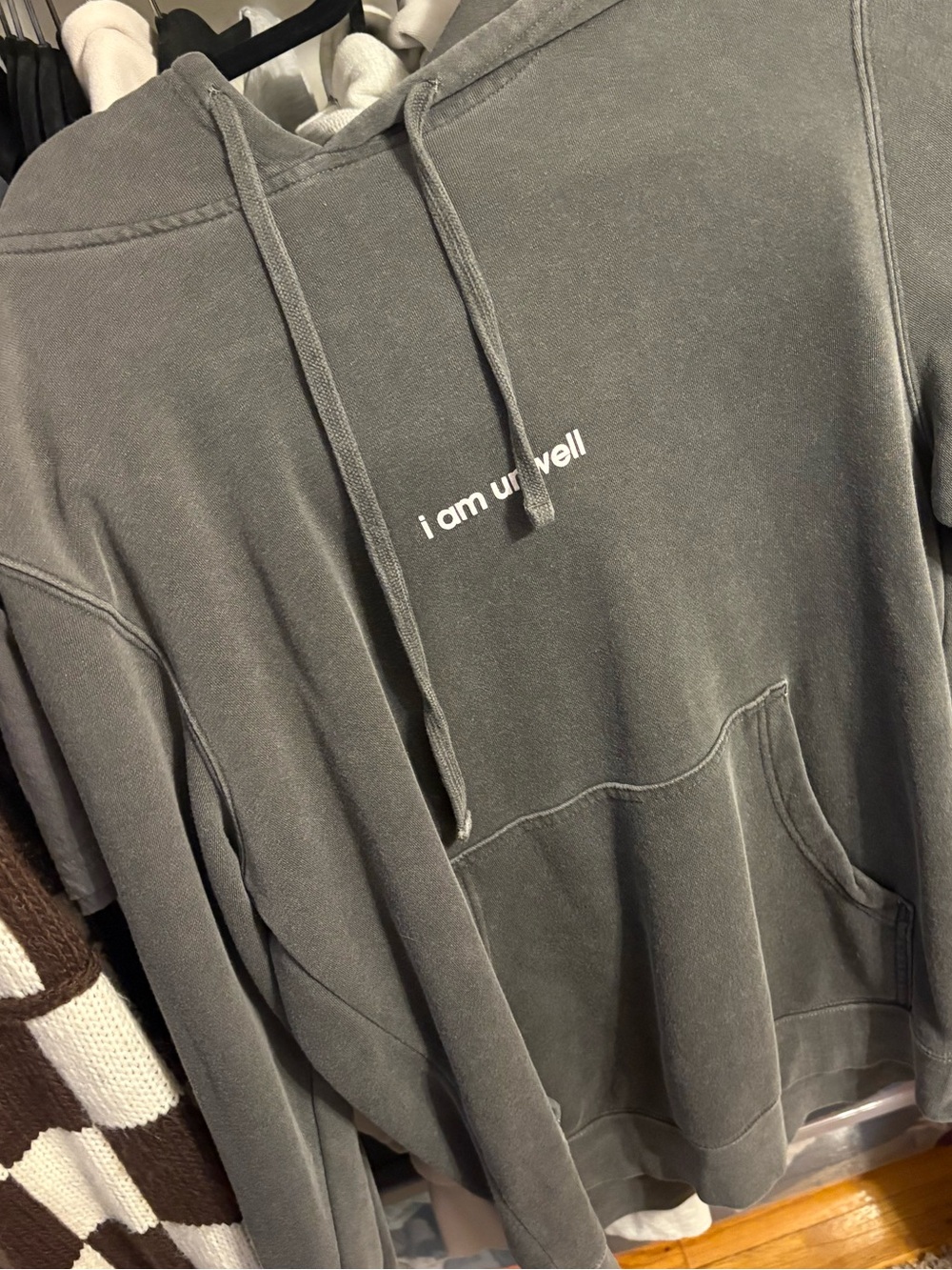 Call her daddy Gray Pullover Hoodie - I am unwell Print